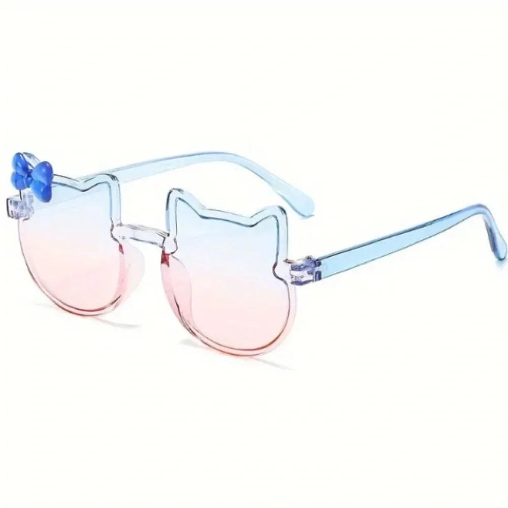 🆕Kids: HELLO KITTY THEMED Cat-Ear Sunglasses - Pink and Blue